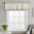 thumbnail image 4 of Retro Spring Flowers Window Valance for Kitchen, Lines Countryside Vintage Rod Pocket Short Curtain for Small Windows, Light Filtering Decorative Valance, 42 x 18 Inch, 4 of 9