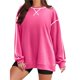 thumbnail image 1 of Sudaderas de Mujer de Larga, Cuello Redondo, Estilo Pullover, Ideales para Otoño e Invierno. con Cremallera Lateral, Perfectas para Salir. Polvo Brillante L, 1 of 10