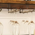 thumbnail image 2 of 3-Tier Wine Bar Cabinet with LED Lights,Coffee Bar Cabinet with Adjustable Shelves,Mesh Door & Baffle,Small Liquor Cabinets with Wine Rack and Glass Holder for Home Kitchen,Rustic Brown, 2 of 7