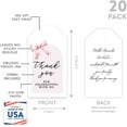 thumbnail image 2 of Koyal Wholesale Modern Pink Bow Baby Shower Tags for Favors Thank You for Celebrating with Us 20 Pack, 2 of 4