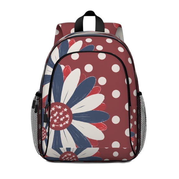 Cute Floral Casual Backpack Oxford Cloth Adjustable Strap Outdoor Travel