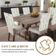 thumbnail image 4 of Branch Flower Chair Covers Set of 6 Bee Bird Chair Back Covers Stretch Removable Washable Slipcovers Protector for Dining Room Kitchen Party Decor, 4 of 5