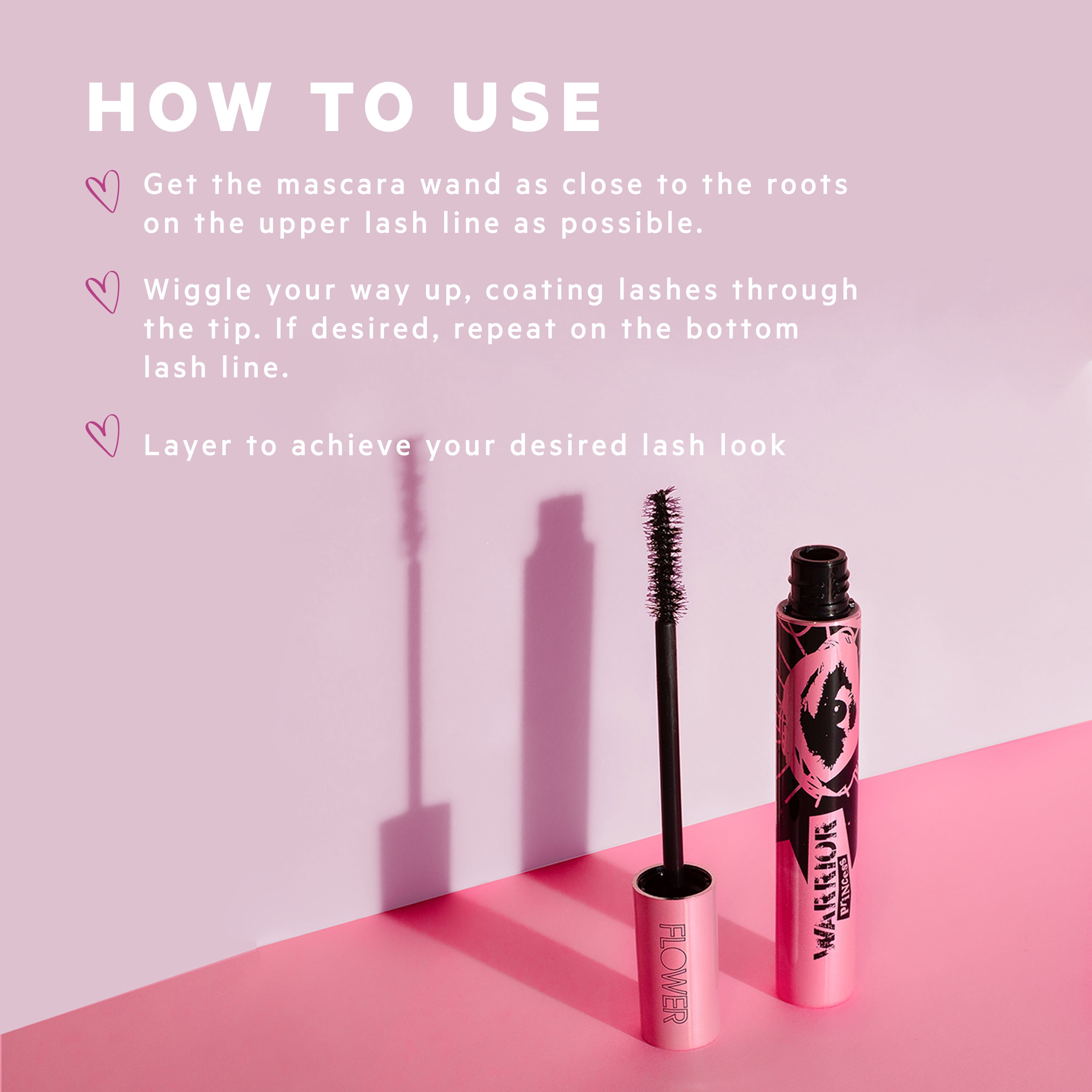 FLOWER Beauty Warrior Princess Mascara - Royal Black
