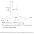thumbnail image 2 of Ge Profile UVW7301SWSS 420 Cfm 30" Wide Wall Mounted Range Hood - Stainless Steel, 2 of 4