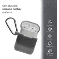 thumbnail image 3 of Janrevotw Airpods Case, Hard Shell Shockproof Earbud Protector With Keychain Kit For Apple Airpods 1 & 2 (Gray), 3 of 7