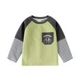 thumbnail image 3 of YOUYEDIAN Toddler Boy Long Sleeve Shirt Fashion Crewneck Pullover Tops, 3 of 5