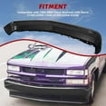 thumbnail image 3 of Kojem Face Bar For 1988-1998 Chevy Silverado GMC Sierra C1500 K1500  W/License Plate Holes Front Bumper Replacement For GM1002168 Steel Primed, 3 of 15