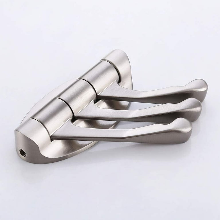 Polished Stainless Steel Triple Coat Hook