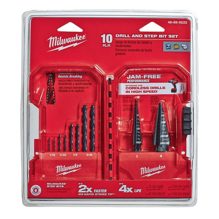 Milwaukee step drill set outlet