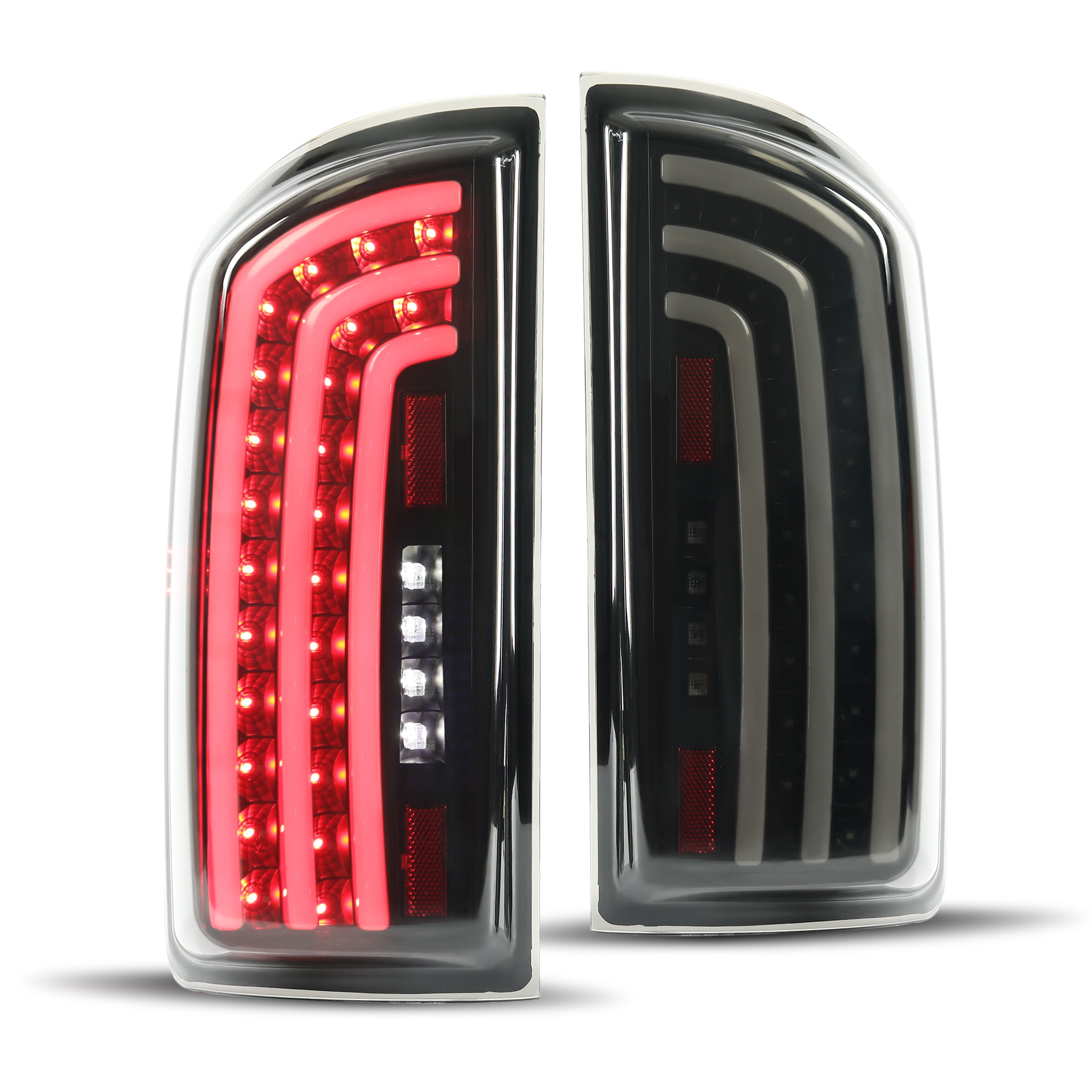 KOJEM LED Tail Light for 07 08 Dodge Ram 1500 07 08 09 Dodge Ram 2500 3500 Pair Taillight Smoke Lens