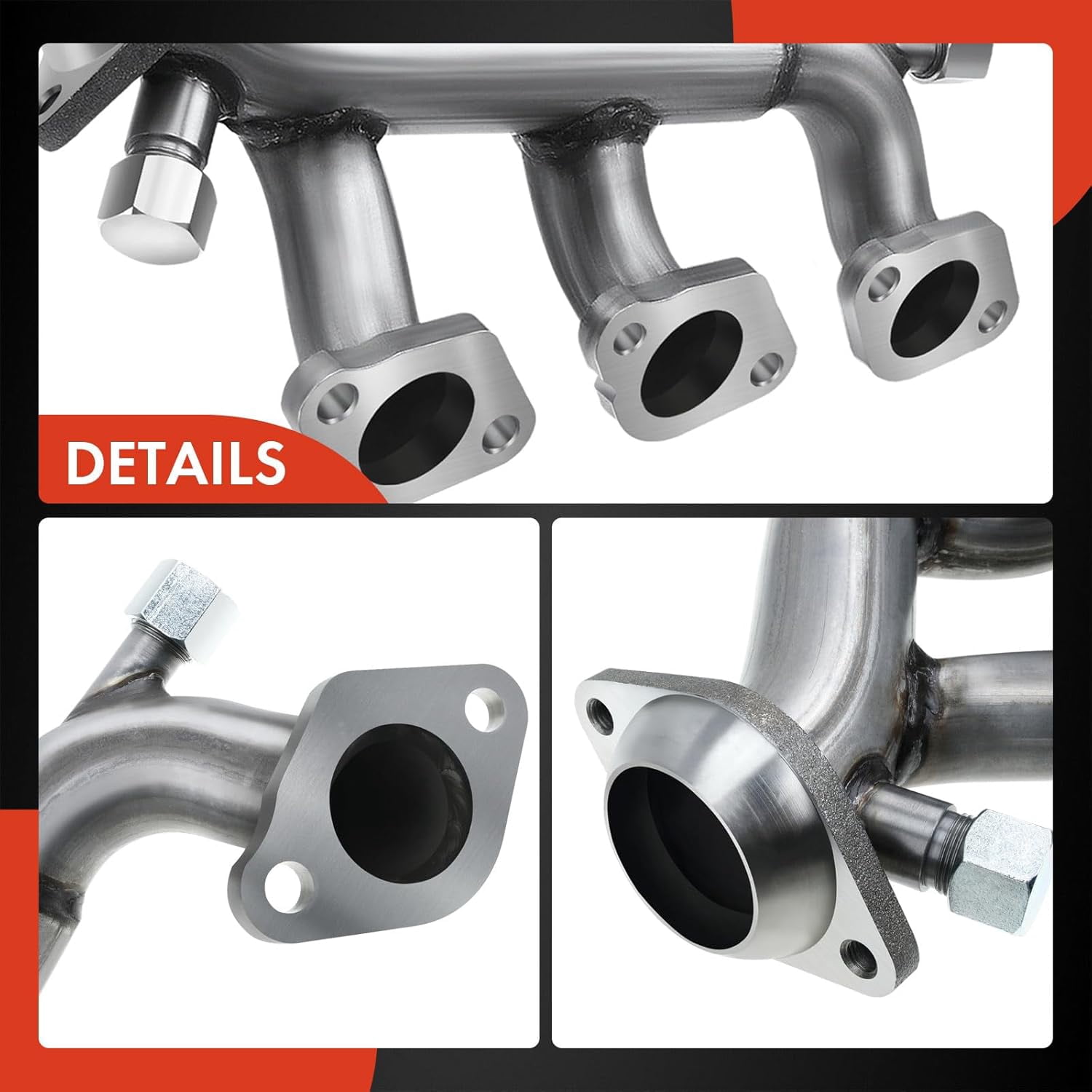 A-Premium Right Side Engine Exhaust Manifold Kit W/Gasket & Nuts & Studs & Washers [3.8L 3.9L] Compatible with Ford Mustang 1999-2004
