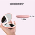 thumbnail image 5 of Wobane LED Compact Travel Mirror - 1x/10x Magnification, Handheld 2-Sided, Perfect for Purses & Handbags, 5 of 6