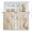 Cream, variant on Brown Marble Tier Curtains, Ombre Abstract Striped Mottled Aesthetic Light Filtering Kitchen Curtains, 2Pcs Rod Pocket Half Window Treatments Panels for Sink Cafe Cabinet Camper 27.5x36 Inches