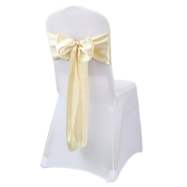 20 piezas fajas de satén para sillas, lazo para bodas, fiestas de cumpleaños, graduaciones, fajas para sillas, decoraciones para sillas de banquetes