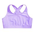 thumbnail image 4 of TiaoBug Kids Girls Sports Bra Sleeveless Crisscross Back Yoga Crop Top Purple 14, 4 of 5