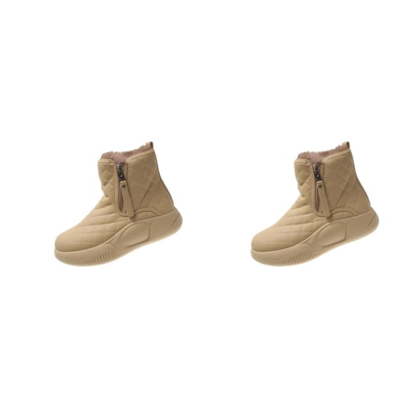 Sonducket Botas De Nieve Cálidas A Media Pantorrilla Para Mujer Actividades Al Aire Libre Las Botas De Invierno Antideslizantes Se Caracterizan Type5 NO5
