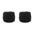 thumbnail image 4 of Billuyoard Hilo de tejer de poliéster de mezcla de algodón, tejido de hilo de ganchillo, bufanda, suéter, accesorios para tejer negro 2piezas Billuyoard CBP129072, 4 of 5