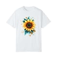 thumbnail image 4 of NAMTYQX Women's T-Shirts Casual Patterned Breathable Light Oversize Short Sleeve Looses Gemustertes Crew-Neck Summer Blouses for Women 2025 White Size XL, 4 of 5