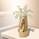 thumbnail image 1 of Jarrón de oro creativo, decorativo, floreros de cerámica nórdicos ligeros para , boda, oficina, decoración para hogar, adorno de 14x265 cm Fernando Jarrón de ceramica, 1 of 8