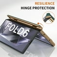thumbnail image 5 of for Samsung Galaxy Z Fold 6 Case with Hinge Protection, Adjustable Hand Strap Kickstand, Shockproof Slim Plating Hard PC Cover, No Front Frame and Front Cover, for Samsung Galaxy Z Fold 6, Green, 5 of 7