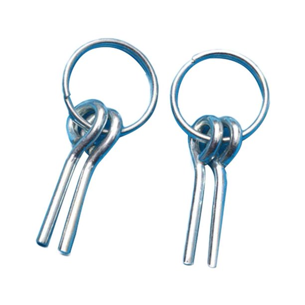 2pcs Tent Pegs Awning Tent Poles Rings with 2 Stake Pins for Outdoor