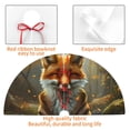 thumbnail image 4 of Picia Streamside Meditating Fox Print Christmas Tree Skirt , Christmas Tree Skirt Ornaments for Merry Christmas Holiday Party Decorations Indoor Outdoor-30", 4 of 7