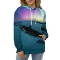 thumbnail image 4 of Aurora Borealis Winter Wonderland 3D Print Hoodie Men Women Autumn Thin Pullover Sweatshirt Vintage Streetwear Tops, 4 of 6