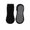 Black, variant on 1 Pair Socks Unisex Trampoline Socks Anti-skid Silicone Grip Bottom Solid Color Shock-absorbing High Elasticity Sweat Absorption Adult Home Dotted Sole