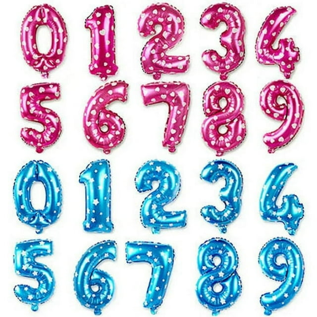 32' inches balloons Mylar numbers