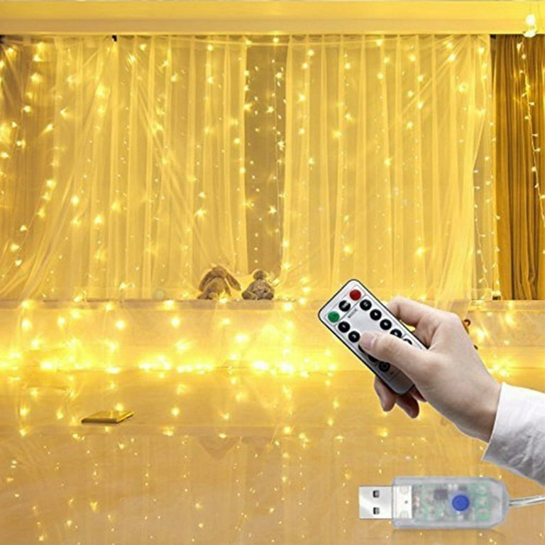 Usb Copper Wire Curtain Light String, With Remote Control Curtain Light  String, Christmas Home Kitchen Fairy Tale Garland Fairy Light String, Room  Bedroom Curtain Light Indoor Light String Wedding Party Home Lighting