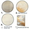 thumbnail image 3 of Designart "Golden Beige Storm Serenity" Storms Floater Framed Wall Decor, 3 of 5