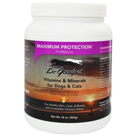 Dr. Goodpet - Formule Protection maximale Vitamines et minéraux pour chiens et chats - 32 oz