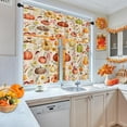 Fall Kitchen Curtains Autumn Window Curtains and Valances Set 24 Inch