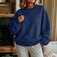 thumbnail image 7 of TGSLY Women's Batwing Long Sleeve Sweatshirt Lightweight Crew Neck Drop Shoulder Fall Tops Relaxed Casual Solid Color Workout Pullovers M, 7 of 7