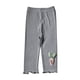 thumbnail image 1 of Odeerbi 1-7 Años Niñas Mallas de Punto de Canalé Con Ribete de Lechuga Mallas Elásticas Capris Pantalones de Verano Casual Cintura Elástica Pantimedias Recortadas, 1 of 6