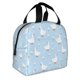 thumbnail image 2 of Easygdp Goose White Flowers Bolsa Térmica Premium - Tela Oxford Impermeable, Gran Capacidad, Bolsillo Frontal, Unisex para Trabajo, Escuela, Actividades al Aire Libre y Picnics, 2 of 8