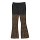 thumbnail image 5 of Pantalones acampanados de cintura alta con encaje para mujer: malla transparente, diseño floral, cintura elástica, cordón, transparentes, tallas S-L, encaje de poliéster, lavado a mano., 5 of 5