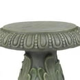 thumbnail image 3 of LuxenHome Weathered Gray Cement Outdoor Accent Side Table, 3 of 6