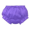thumbnail image 2 of Jowowha Newborn Baby Girl Christmas Ruffle Bloomer Shorts Polka Dots Elastic Waistband Diaper Cover Briefs Purple XL/80, 2 of 6