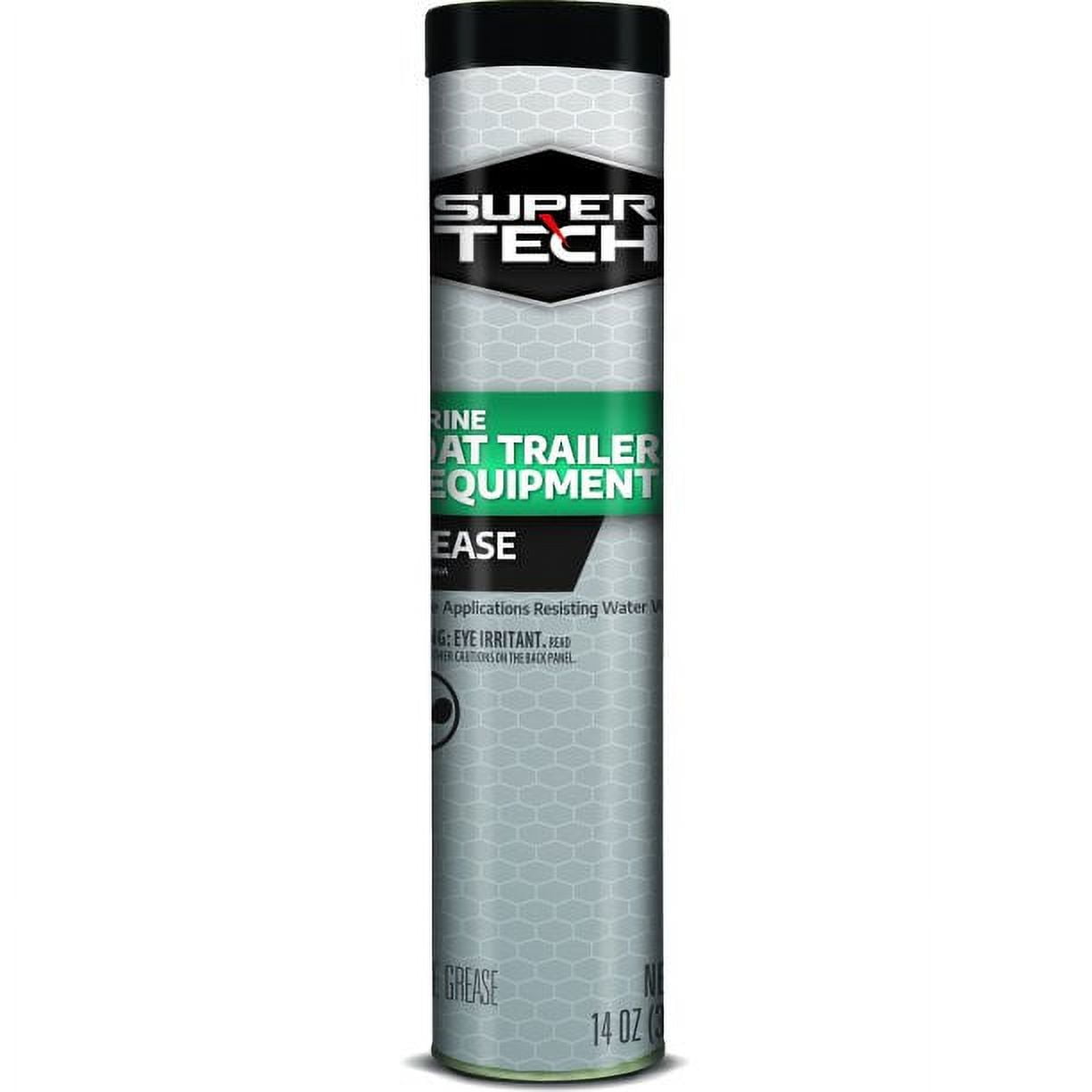 (4 pack) Super Tech Marine Grease 14oz Water-Resistant High Drop Point for Trailers and Marine Equipment