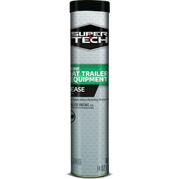 Super Tech Marine Grease 14oz Water-Resistant High Drop Point for Trailers and Marine Equipment