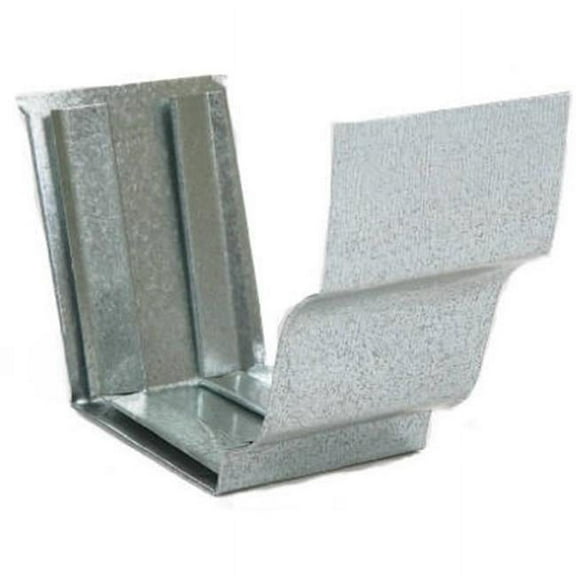 15209 4 in. Mill Finish Galvanized Steel Gutter Slip Connector