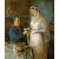 thumbnail image 2 of Paulo Troubetskoy 20x23 Gold Ornate Framed and Double Matted Museum Art Print Titled - Before the Wedding (1922), 2 of 4