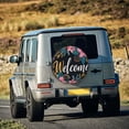 thumbnail image 5 of Gaeub Floral Welcome Sign 14-17in Tire Cover, Spare Tire Cover, for Camper Caravan, Trailer, Car, Truck, SUV, Jeep-, 5 of 6