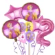 thumbnail image 3 of Juego de globos de princesa Rapunzel para fiesta de cumpleaños de niñas, vajilla, plato, pancarta, telón de fondo, suministros para Baby Shower, 3 of 5