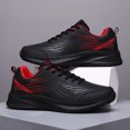 thumbnail image 4 of Men's Lace‑Up Athletic Running Sneakers, Synthetic Upper Casual Sports Shoes with Contoured Midsole for Daily Outdoor Activities, 4 of 8