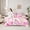 Pink 02, variant on Homewish Pink Rustic Flower Twin Bedding Sets 7-Piece for Women, Kawaii Butterfly Animal Bedding Comforter Set, Vintage Fashion Style Reversible Sheet Sets, Ultra Soft Bedroom Decor