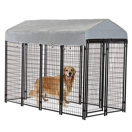 8'x4'x6' OutDoor Heavy Duty Playpen Dog Kennel W/ Roof Water-Resistant (Best Outdoor Dog Kennel)