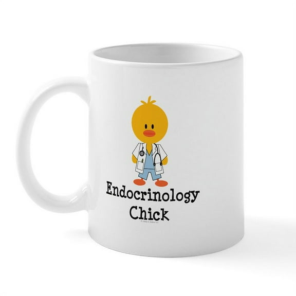 CafePress - Endocrinology Chick Mug - 11 oz Ceramic Mug - Novelty Coffee Tea Cup