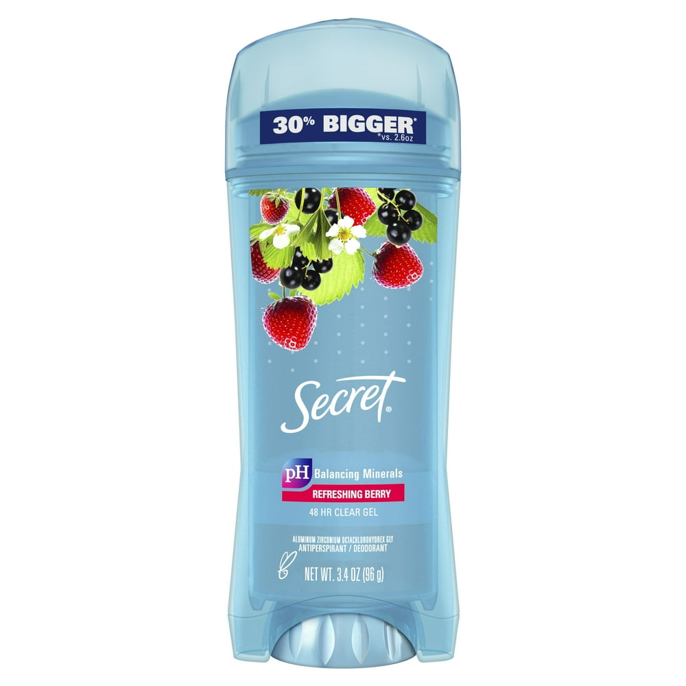 Secret Fresh Antiperspirant Deodorant Clear Gel Berry 34 Oz